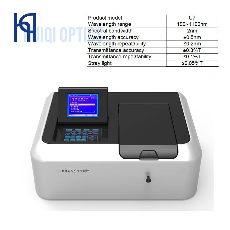 Espectrofotómetro visible UV de doble haz